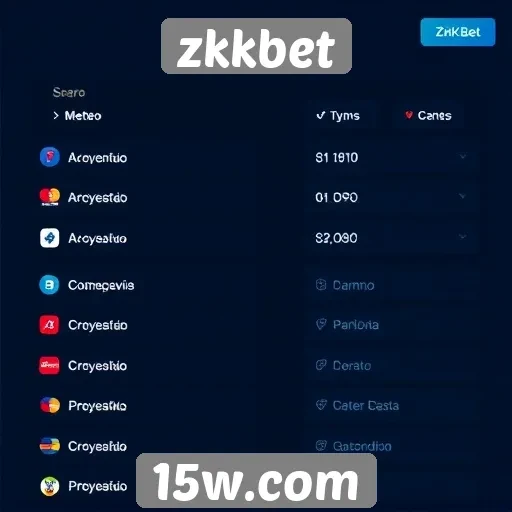 Métodos de pagamento aceitos na plataforma zkkbet